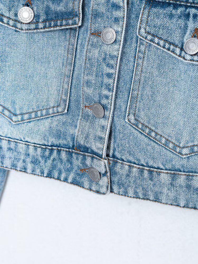 European & American Retro High Street Women's Casual Denim Jacket
