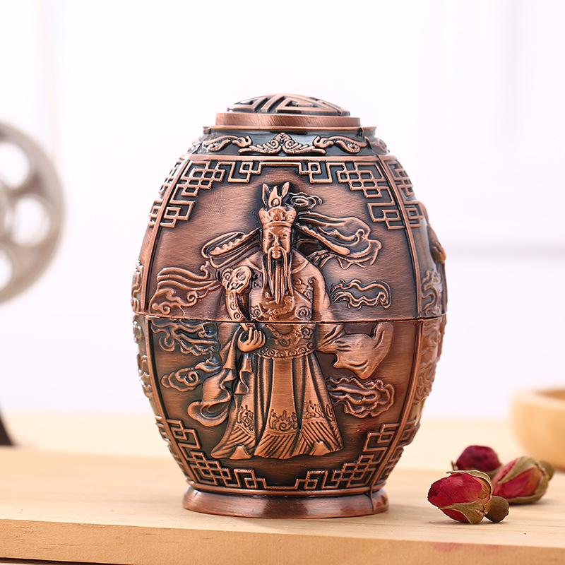 Fashion metal retro toothpick holder toothpick box European automatic toothpick box household storage decoration ornaments
