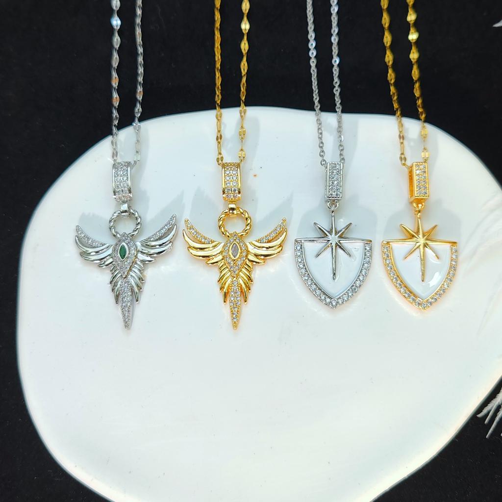 Angel Wings Necklace Women'S Personality Versatile Wings Pendant Collarbone Chain Accessories