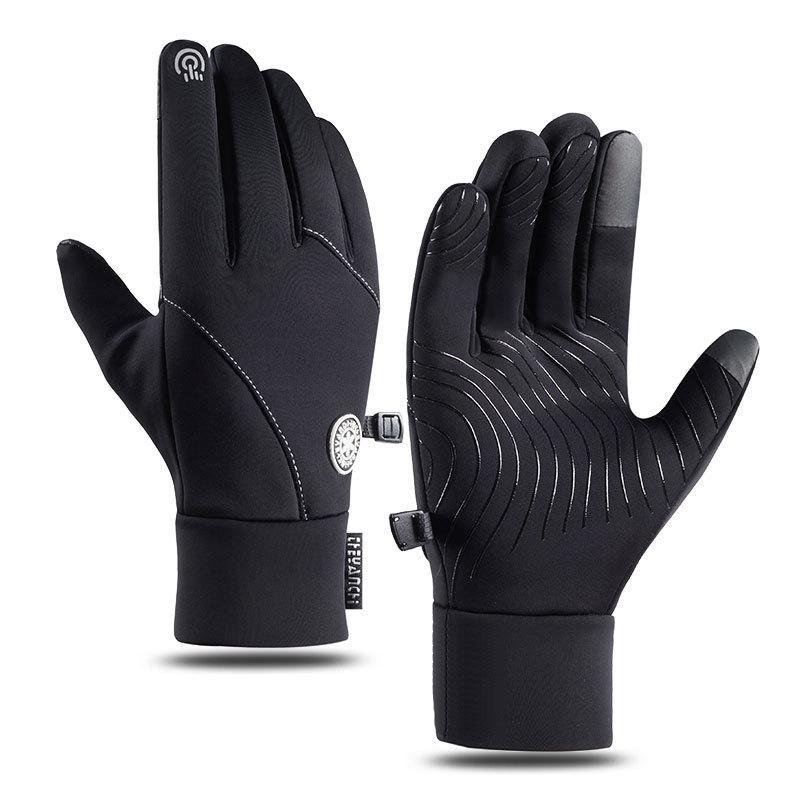 Guanti da ciclismo da uomo autunno e inverno outdoor antiscivolo sport fitness ciclismo guida touch screen più guanti caldi in velluto M