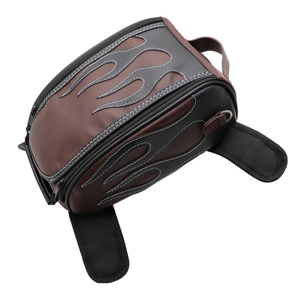 Motorcycle PU Leather Waterproof Oil Fuel Tank Magnetic Travel Bag for Honda CM500 Yamaha Suzuki Harley Sportster BMW