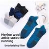 Men Spring and Autumn Thick Towel Bottom Moisture Absorption Sweat Mountaineering Running Sports Wool Socks