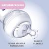 Chicco Natural Feeling Biberon Anti-Colique 0M plus 150ml Biberon avec Tetine en Silicone - Flux lent - Couleur Neut