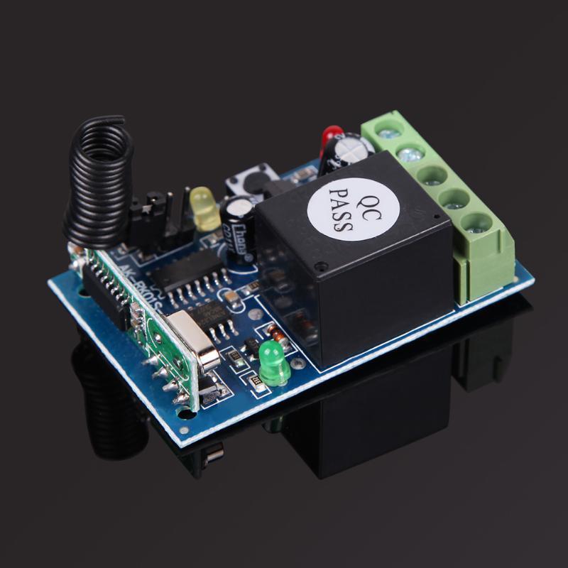433MHz DC12V 1 Kanal-Learning-Code Wireless Remote Control Relay-Modus RS #