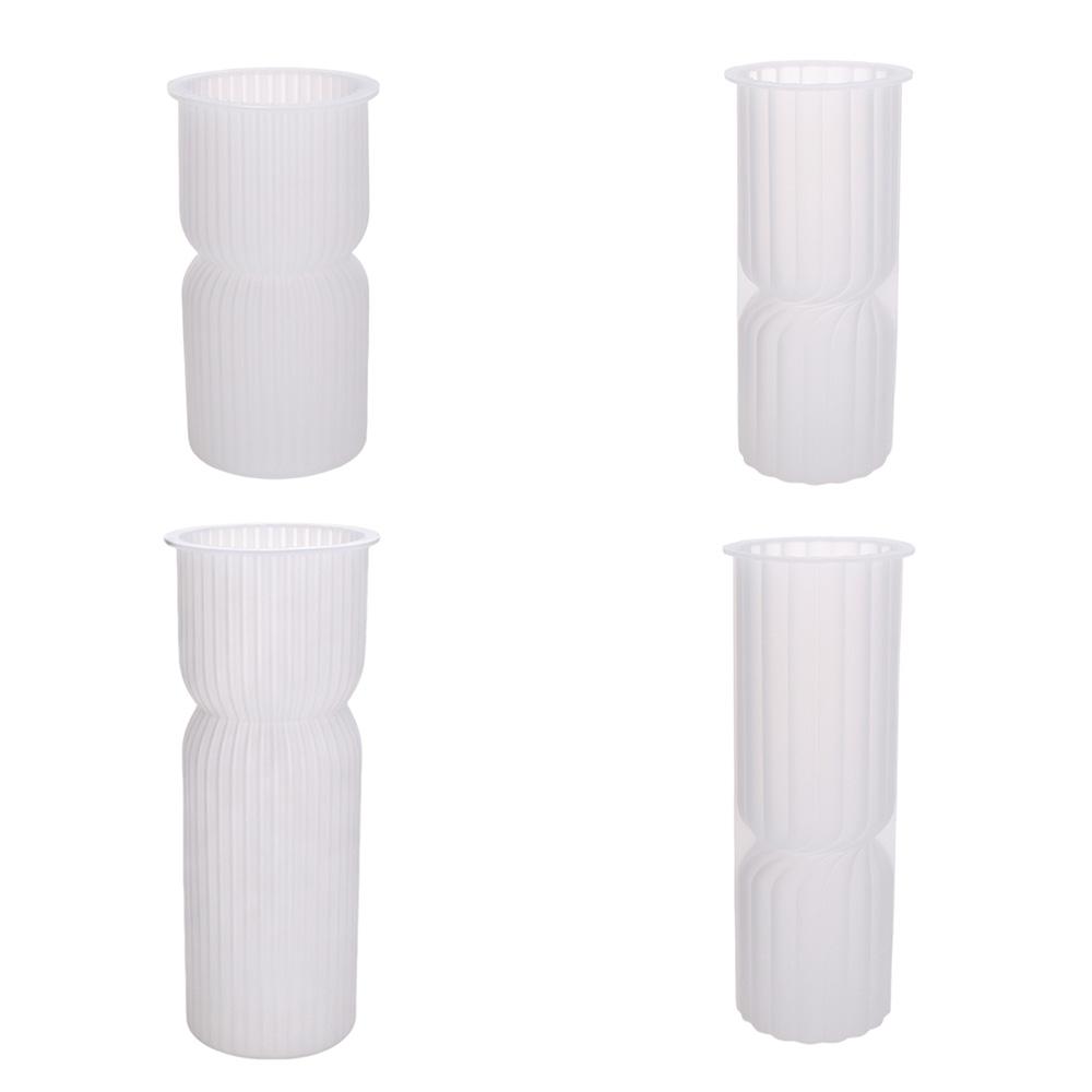 Stampo per Candele Cilindrico a Strisce in Silicone Stampo a Righe Sottili per Colonne Stampo per Candele Realizzazione Candele