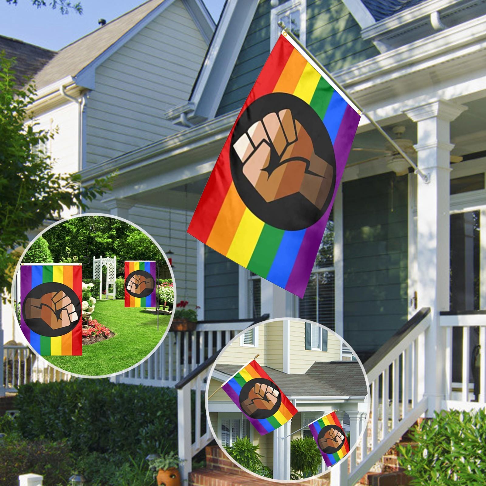 

Веселка прапори любов любов знак для відкритого святкування партії прикраси саду