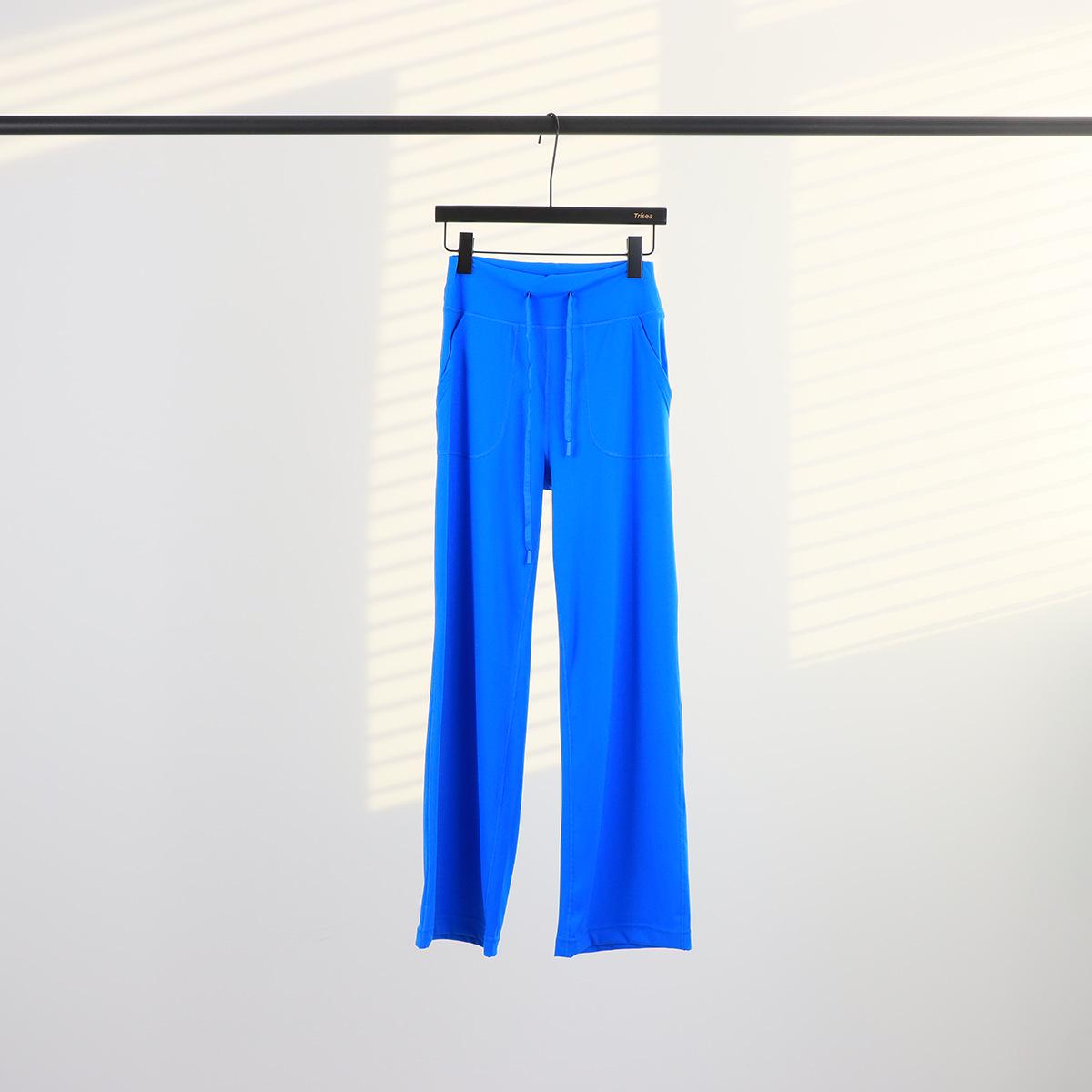 LULULACIE Women s High Waist Drawstring Straight Leg Pants – Loose Slimming Wide Leg Fitness Trousers XL