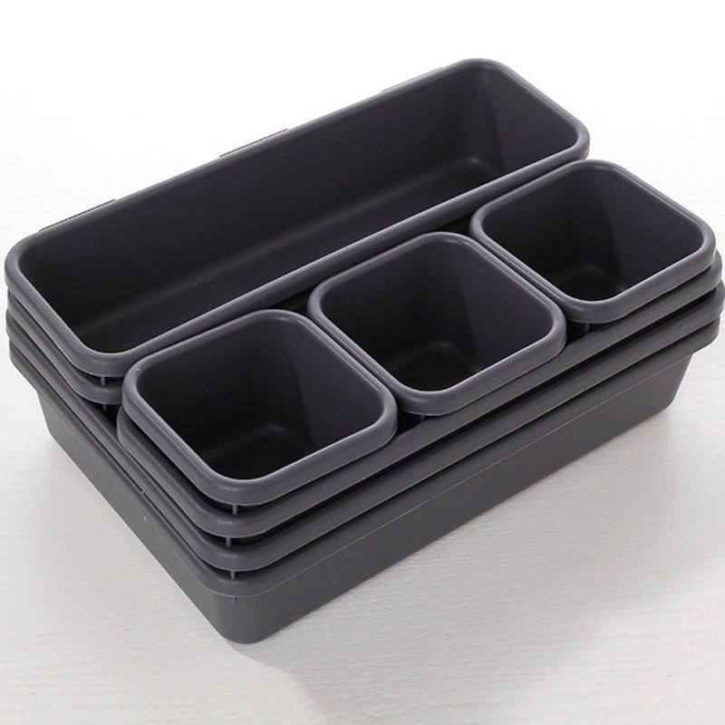 8pcs Desktop Drawer Organizer, Multi-Functional Bathroom And Vanity Tray, Desktop Divider Organizer, Non-Slip Storage Container