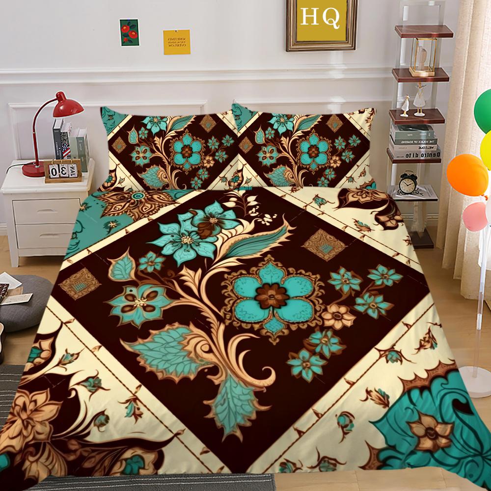 Set copripiumino da donna con stampa floreale di lusso 3D, biancheria da letto per la casa in poliestere, camera da letto king size