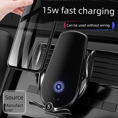 New Model Magic Clip M123 Car Wireless Charger with Automatic Sensing Electric Clamping Phone Holder and Navigation Stand for Car