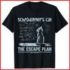 Schrödingers Cat The Escape Plan Funny Science Teacher Black Cotton T-Shirt Unisex T-Shirt