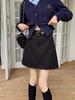 Spring 2024 Women's High-Waist A-Line College Style Mini Skirt