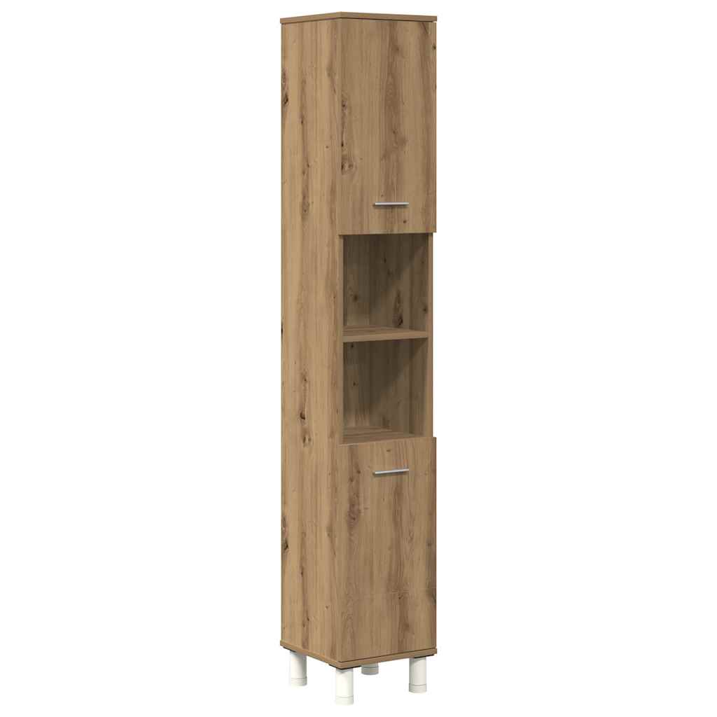 Vidaxl 3-Piece Bathroom Furniture Set, Artisan Oak