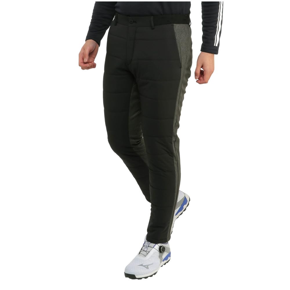 Mizuno Stretch Hero Tech Shield Golf XL Men's Pants, E2MFA505, Comfortable, Windproof, Stretchable, Black/Charcoal Gray,