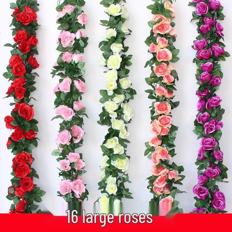 Silk Flower Vine for Air Conditioner and Heating Pipe Decoration