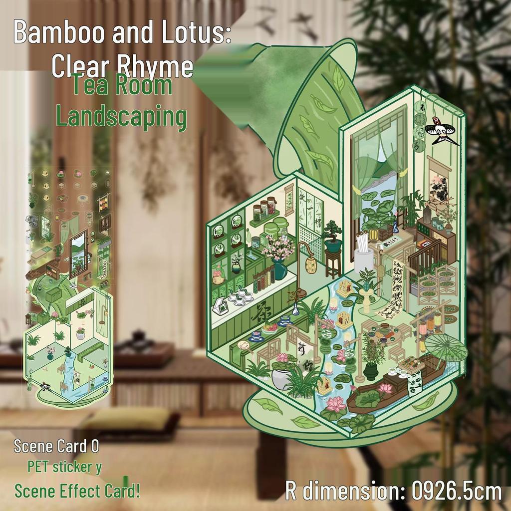 3D Large-Scale Scenery Sticker: DIY Visual Stacking Miniature Scene, No Cutting Needed