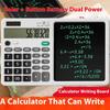 Rechargeable Calculator And Writing Tablets Big Screen Double Energy Silents Portable For Work Study