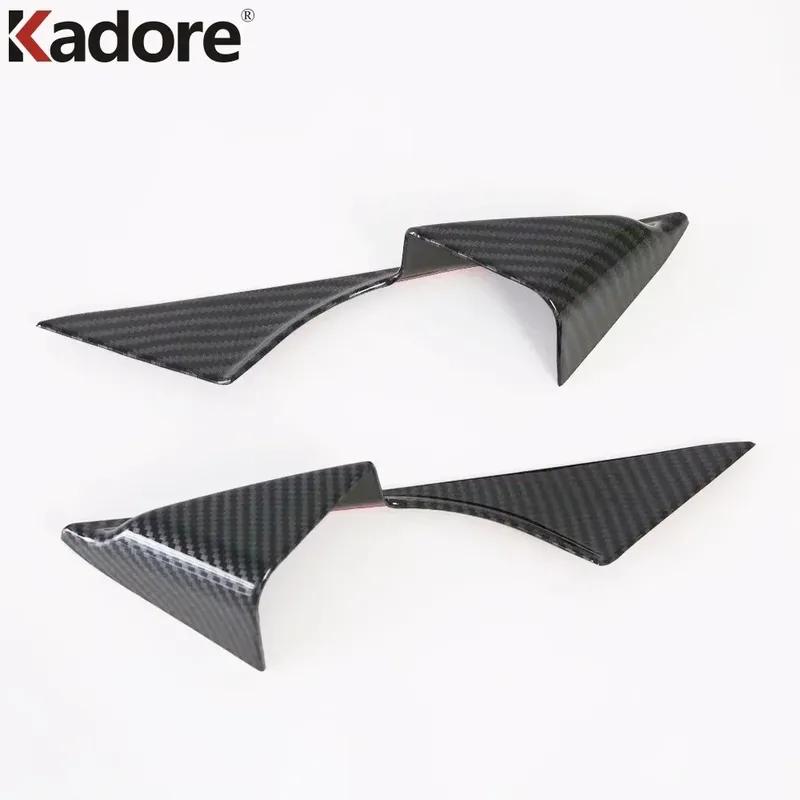 For Mazda 6 Atenza Sedan -  2024 Carbon Fiber Car Front Inner Door A Pillar Triangle Cover Trim Interior Accessories