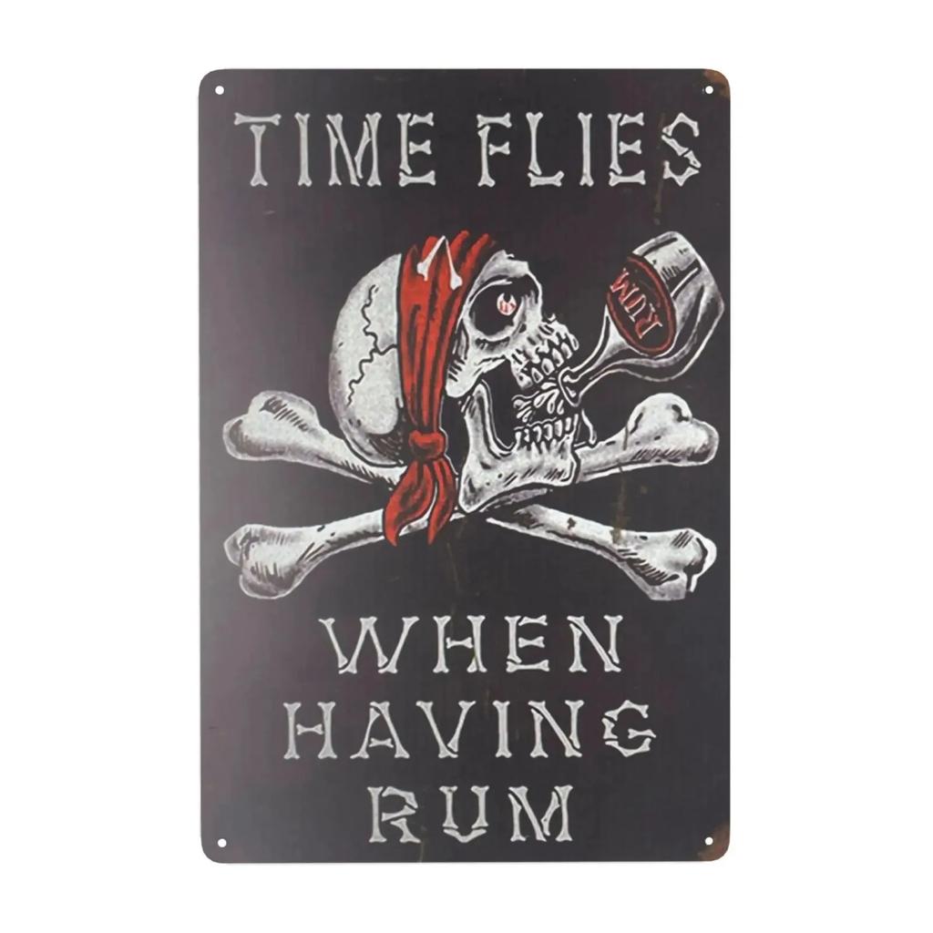 Cold Beer Rhum Vintage Metal Sign Tin Decor Plaque Decor Pub Cafe Brewery Wine Rum Wall Art Posters Metal Signs Decorative Plate