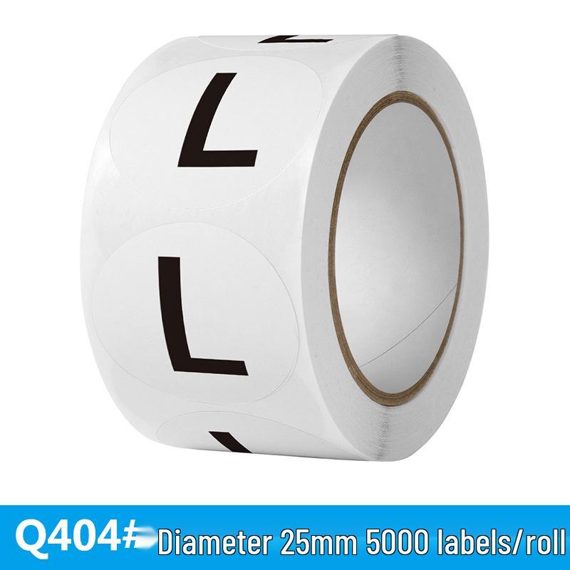 Self-Adhesive English Size Label Stickers for Clothing and Hats (S-3XL)