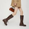 Rapid Delivery: 2025 Women's Retro Hidden Heel Western Motorcycle Boots