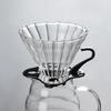 Heat Resistant Thickened Glass Cloud Coffee Pot V60 Coffee Filter Cup Drip Pot with Lid