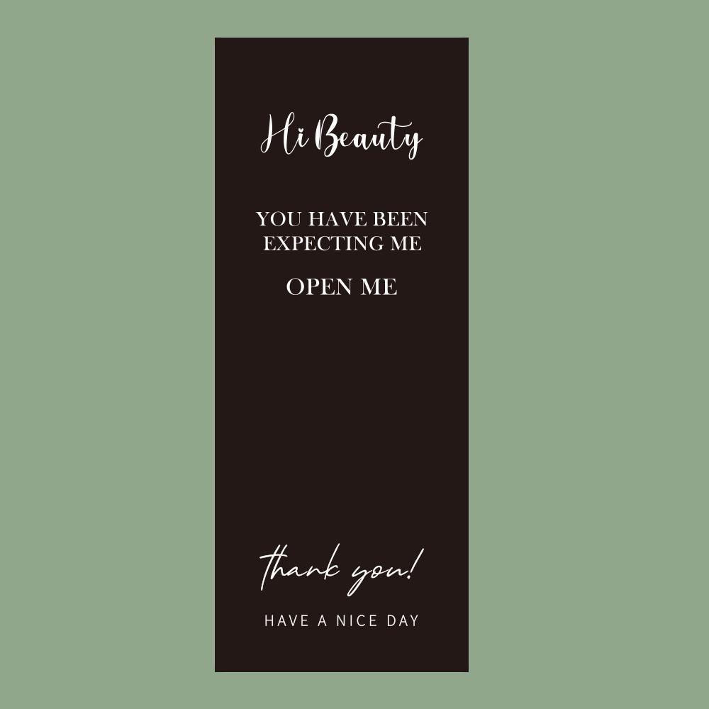 50-Pack White Rectangle Thank You Seal Stickers for Gift Boxes & Packaging