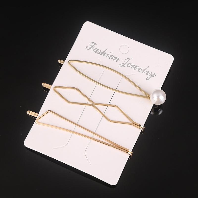 "Vintage Perlen Haarnadel Set: Europäischer & Amerikanischer Retro-Kristallschmuck"