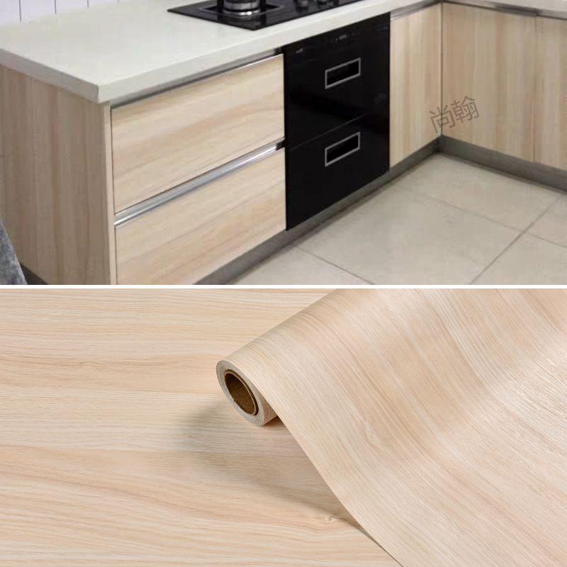 Tapet autoadeziv impermeabil cu aspect de lemn pentru birou, dulap și cabinet