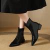 Fashionable New Comfortable Thick Heel Casual Riding Boots  In Winter Pointed Pointed Party Elegant Women'S Boots