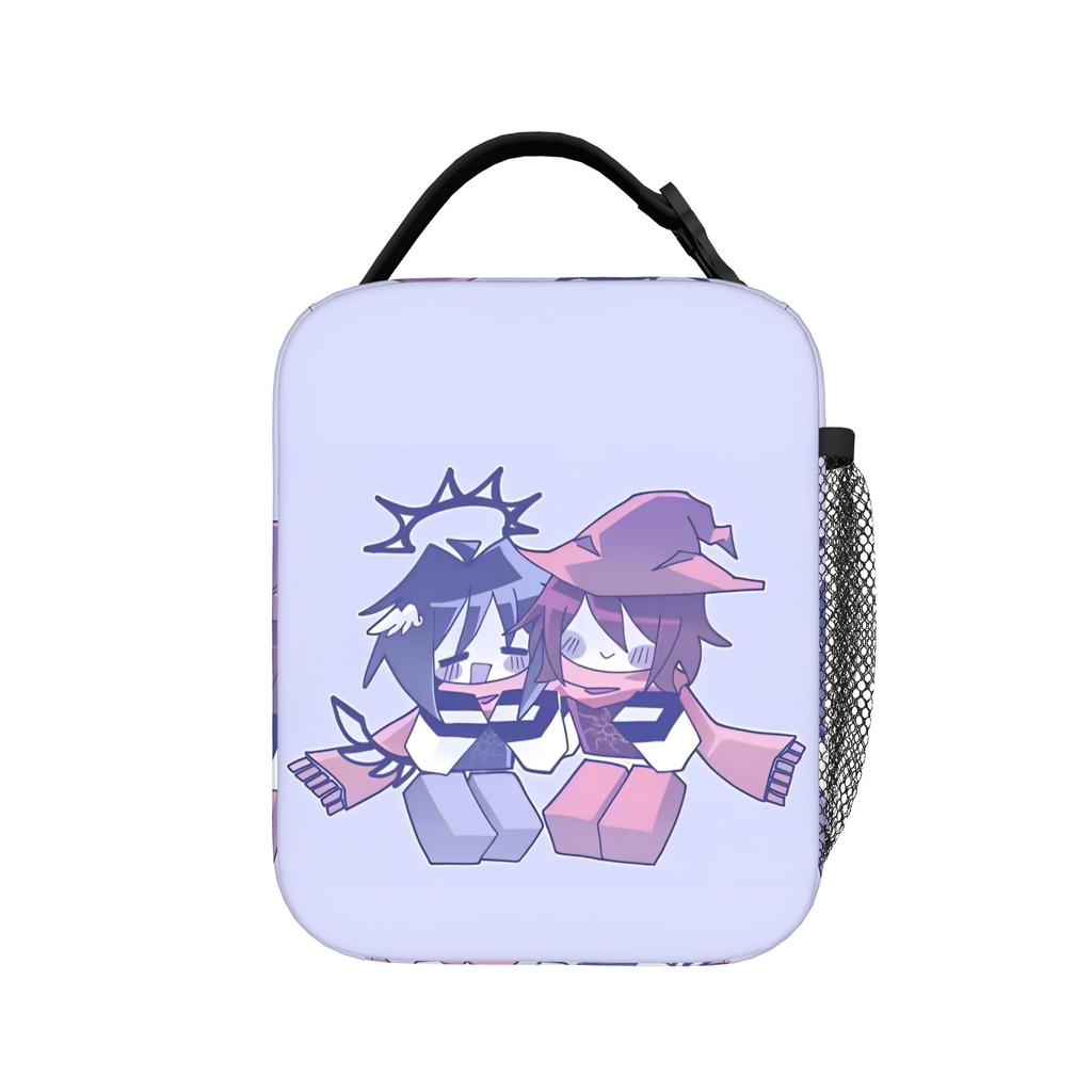 Horror Game Forsakens Insulated Lunch Bags Cooler Bag Reusable,Lunch Container Leakproof Lunch Box Tote Food Bag Beach Picnic