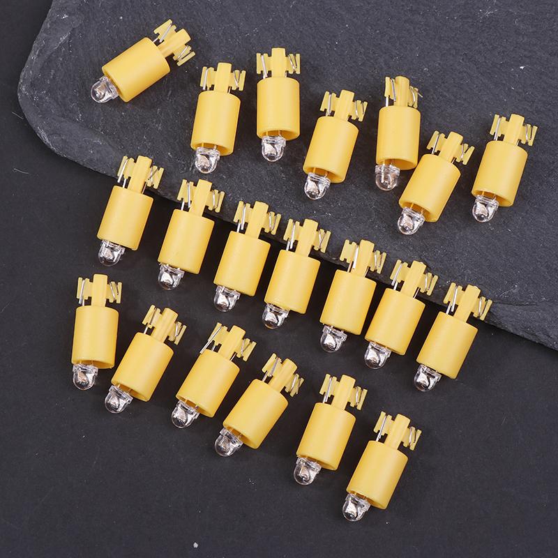 

20 шт. 12 В светодиодная лампа с подсветкой, кнопочная лампа, цветной источник света, аркадная игра, торговый автомат, пинбол, детали жёлтый