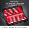 Stainless Steel Dental Engraving Tools with Wooden Handle - Carving Knife, Tooth Wax Mold Tool Set