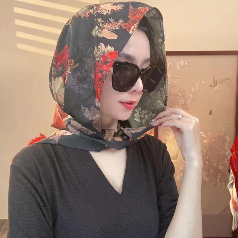 Atmungsaktive Hijab-Kappe Sonnenschutz Schal-Kappe Neue Mode Baotou-Hut Frühling Sommer