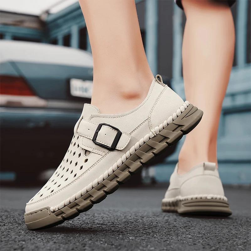 Herren Sandalen Bequem Lässig Outdoor Indoor Leicht Rutschfest Atmungsaktiv Sommer Schnelltrocknend Sandalen für Herren