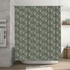 Moderner Silber Glitzer Duschvorhang Benutzerdefinierter Name Badezimmer Dekor Weiß, 72 X 72 Zoll (183Cm X 183Cm) Weltweiter Versand