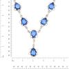 Tanzanite Quartz Gemstone Ethnic Jewelry Necklace Set 18-20''