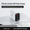 45W Gallium Nitride Fast Charger with Three Ports for iPhone 16 Pro Max