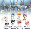 Lock Blue 8pcs Character Pvc Toy Model Desktop Decoration Child Gift Christmas