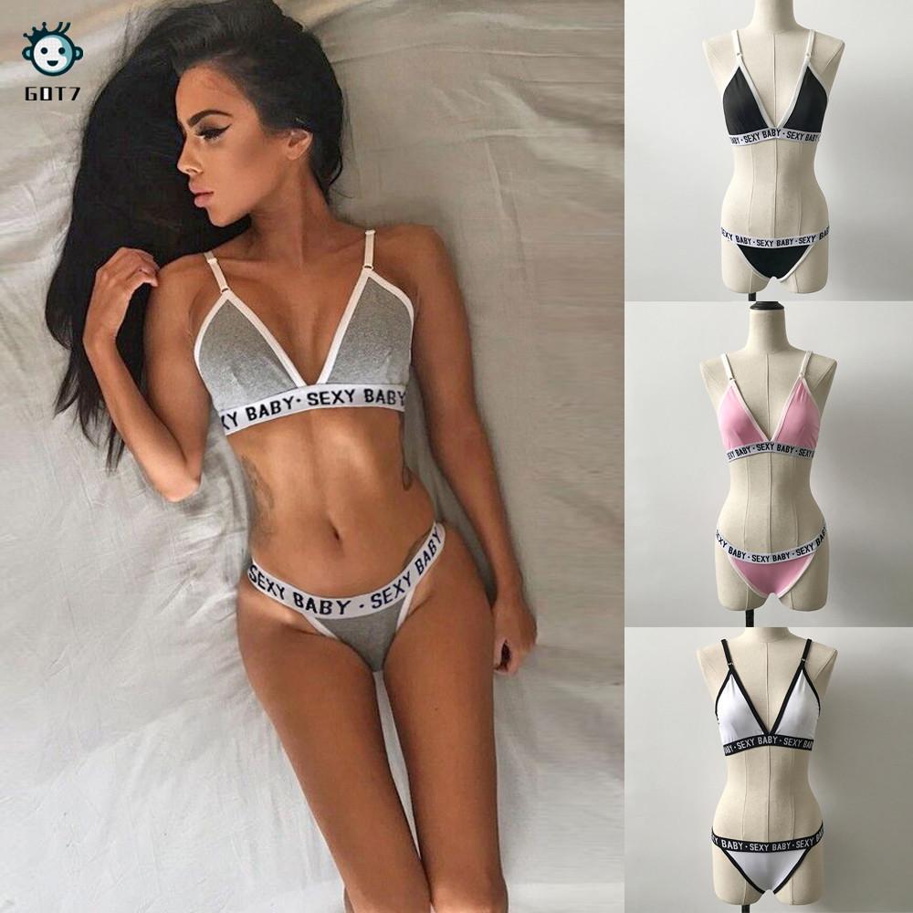 Ensemble Lingerie Femme JFAN - Soutien-Gorge Creux & Culotte - Maille Sexy - Pour Soirée Ou Cadeau