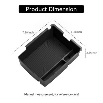 For Kia K4 2025 Center Console Armrest Storage Box Central Tray Organizer Car Interior Accessories Black