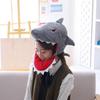 Funny Gray Plush Cartoon Shark Animal Hat Party Festive Costume Photo Props