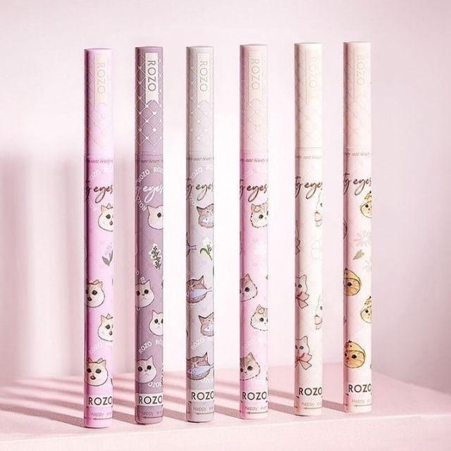 ROZO - Cat Print Fine Liquid Eyeliner / Aegyosal Pen A13# Tea Gray - 2ml