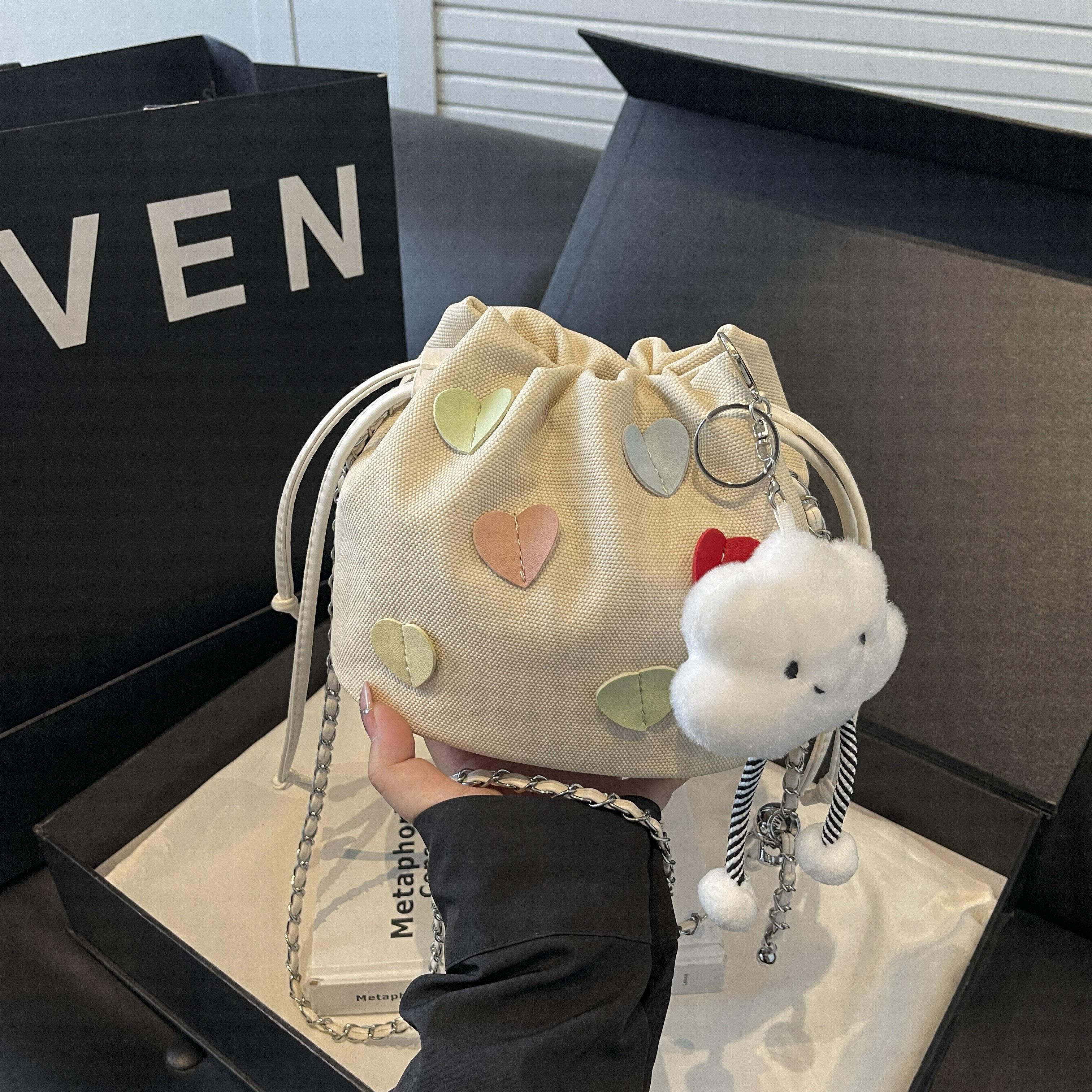 

Новая сумка для женщин, модная трендовая сумка-ведро с нишевым дизайном, женская сумка-цепочка через плечо, плиссированная сумка