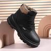 New style cotton shoes for boys, featuring added fleece lining for extra warmth, waterproof design, and a non-slip sole, suitable for children and