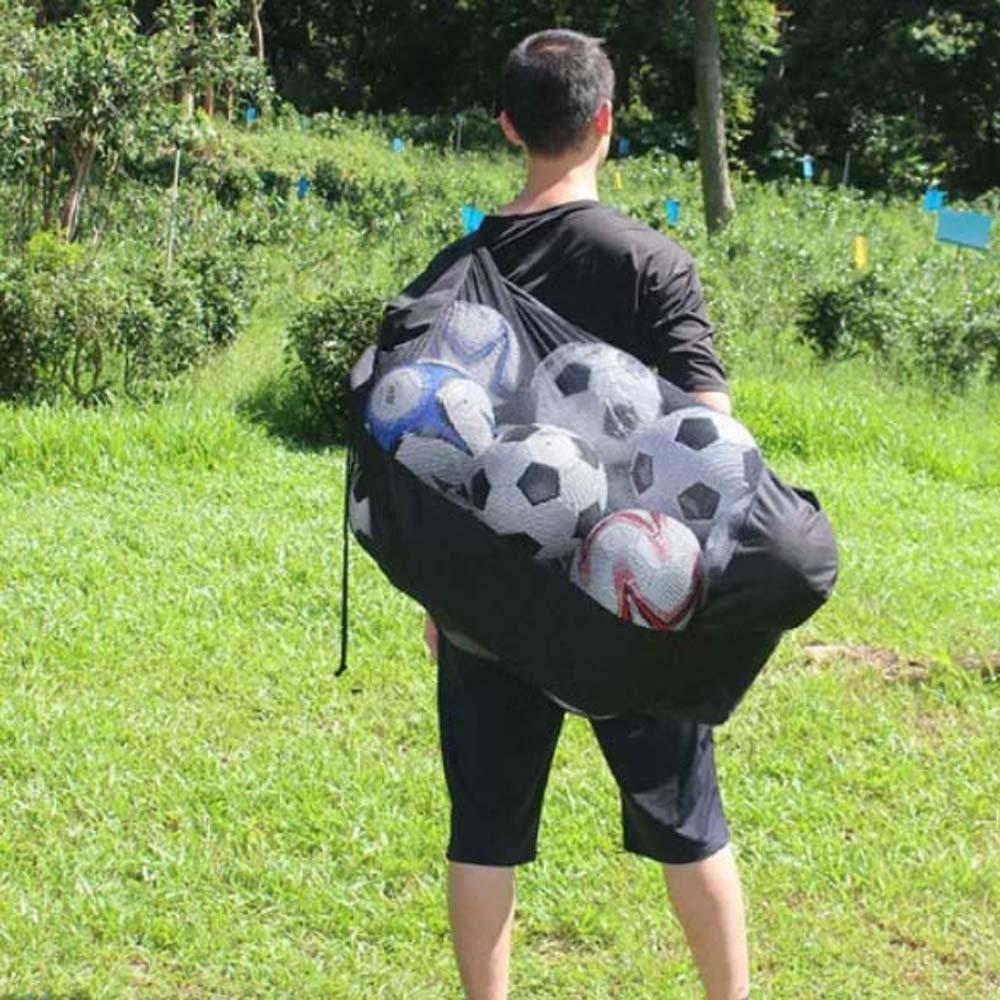 Große Kapazität Bälle Trage Schultertasche Strapazierfähig Basketballs Netztasche Camping