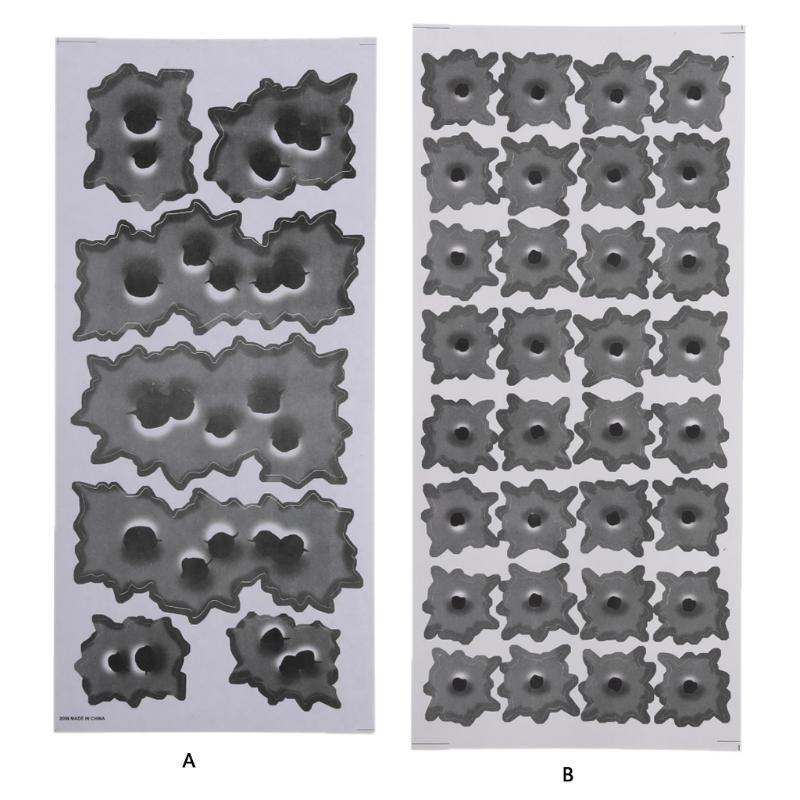 Adesivos à prova d'água com buracos de bala, decalques de corpo, decalques divertidos com buracos de bala 3D em adesivos de carro, modelagem de arranhões realistas