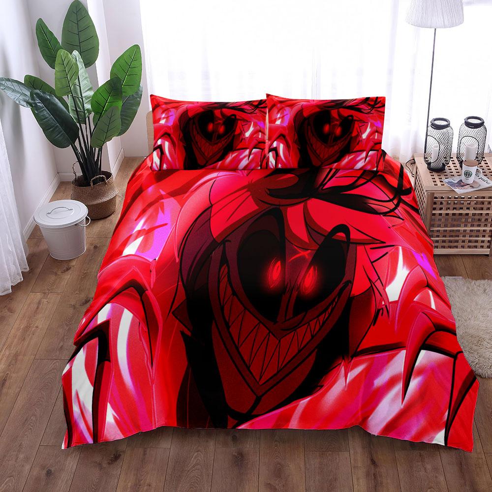 Red Alastor Children Tv Duvet Cover Set King Queen Double Full Twin Single Size Bed Linen Set