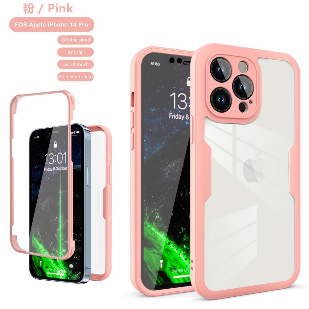 360 Full Cover Protection Case For Apple iPhone 14 13 Mini 12 11 Pro Max X XR XS SE 2 7 8 Plus Front Screen Film Hard Back Cover