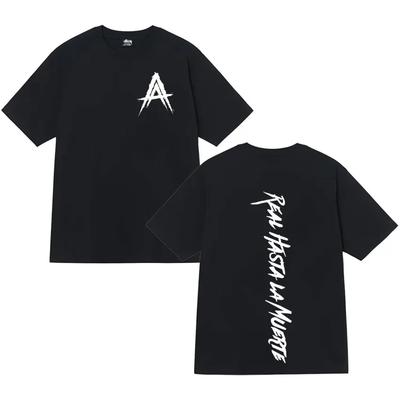 Rapper Anuel AA Real Hasta La Muerte T-shirt Harajuku Fashion Short Sleeve T Shirt Mens Women High Quality Sports Tshirts